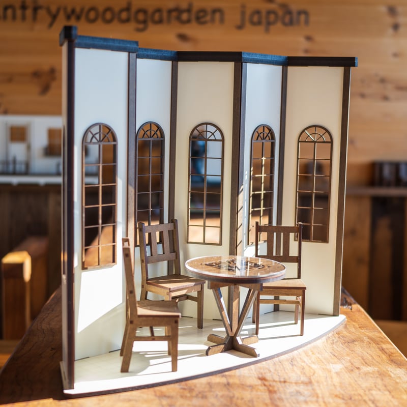 1/6スケールドールハウス純喫茶窓際席ゴージャスタイプ 家具セット