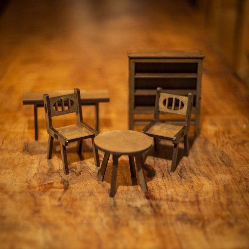 1/10スケールミニチュア家具 和風客間家具セット | kkcompany