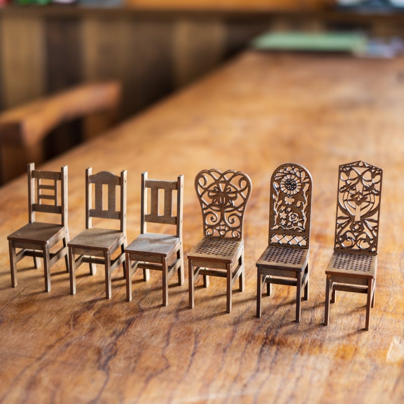 1/10スケールミニチュア家具 定番チェアー6種セット | kkcompany