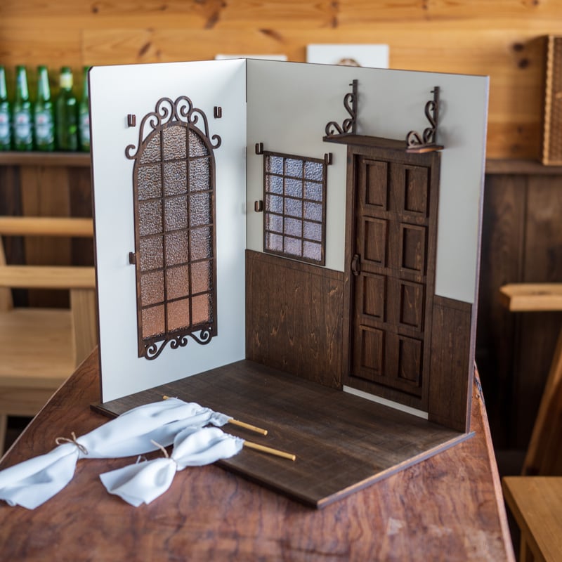 1/6スケールドールハウス洋館カーテンの部屋 | kkcompany