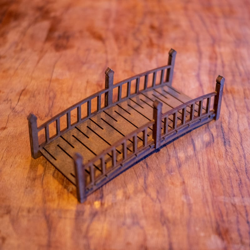1/10スケールミニチュア家具和橋ミニタイプ 茶色 | kkcompany