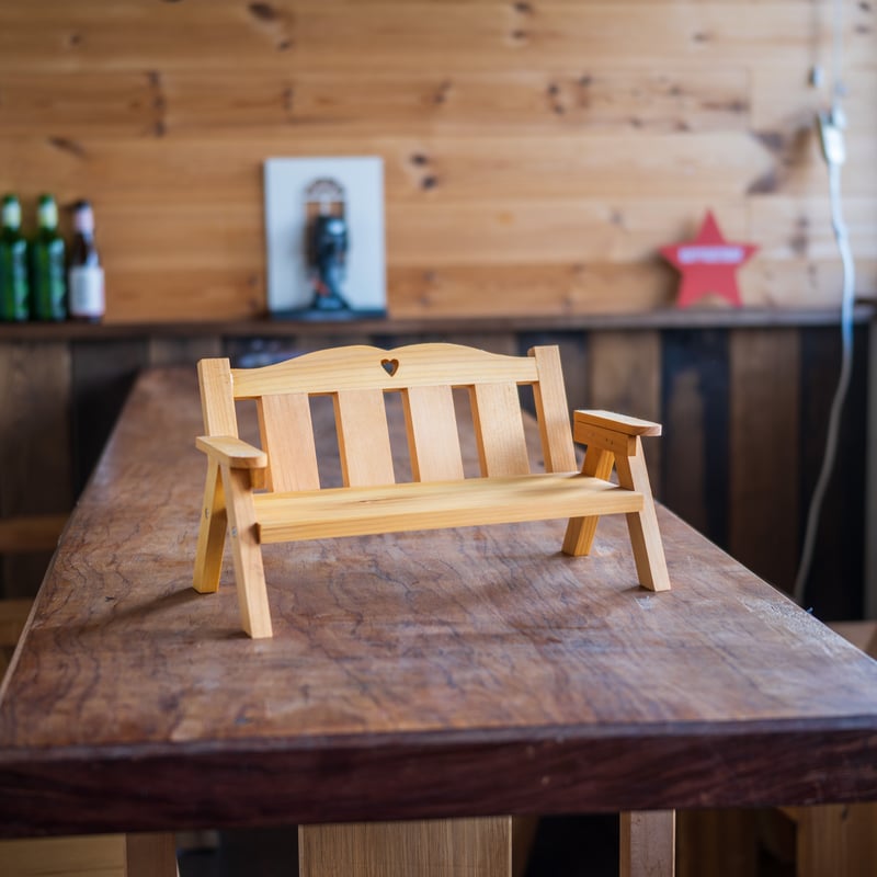 展示品です。ドールベンチ ぬいぐるみベンチ | kkcompany