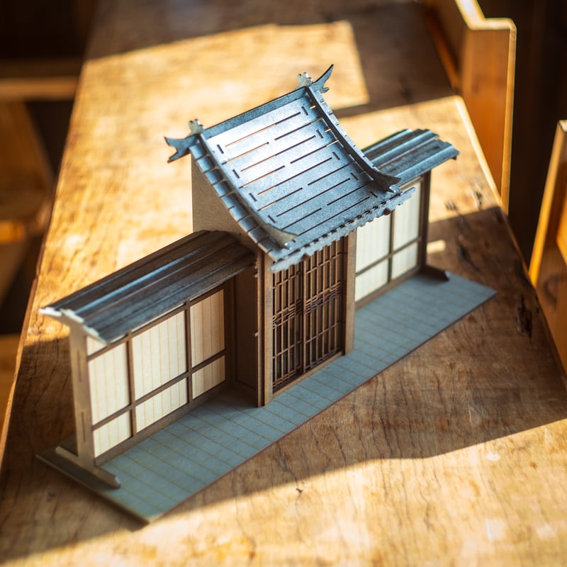 ちびスケールドールハウス 【ちび 和風の街並 立派な門】 | kkcompany