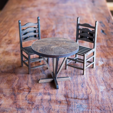 【リクエスト品】1/6椅子&テーブル (ドールハウス) リクエスト品】1/6椅子&テーブル (ドールハウス)