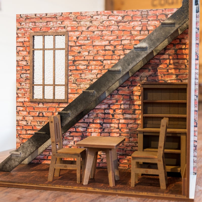 1/10スケールドールハウス レンガ地下室パターン2 | kkcompany