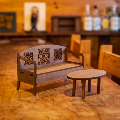 リクエスト品】1/6椅子&テーブル (ドールハウス)