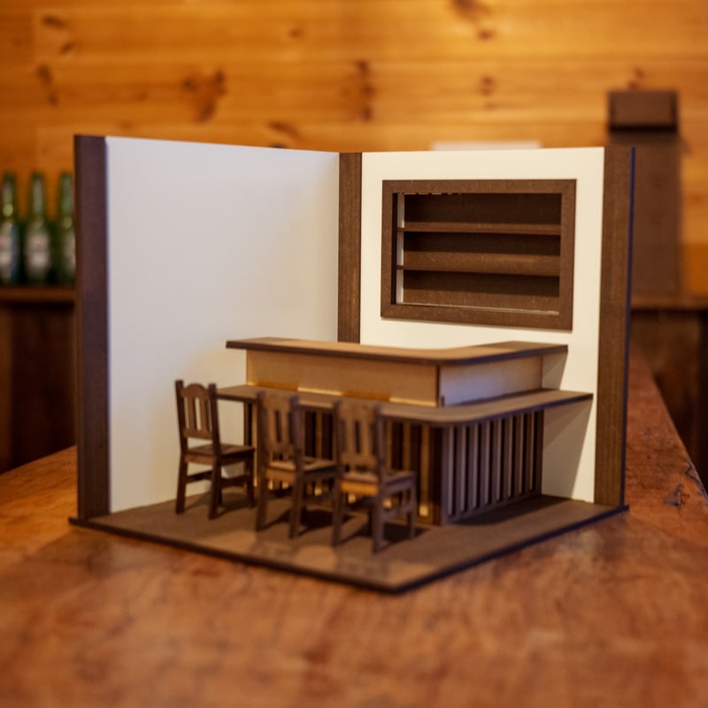 1/10スケールドールハウスカウンター席だけの小さな居酒屋さん | kkcompany