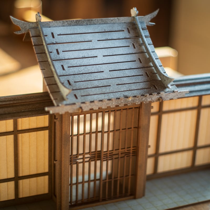 ちびスケールドールハウス 【ちび 和風の街並 立派な門】 | kkcompany