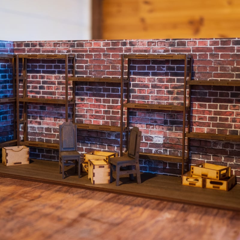 1/10スケールハウスレンガ倉庫分解出来る棚セット | kkcompany 1/10スケールハウスレンガ倉庫分解出来る棚セット | kkcompany