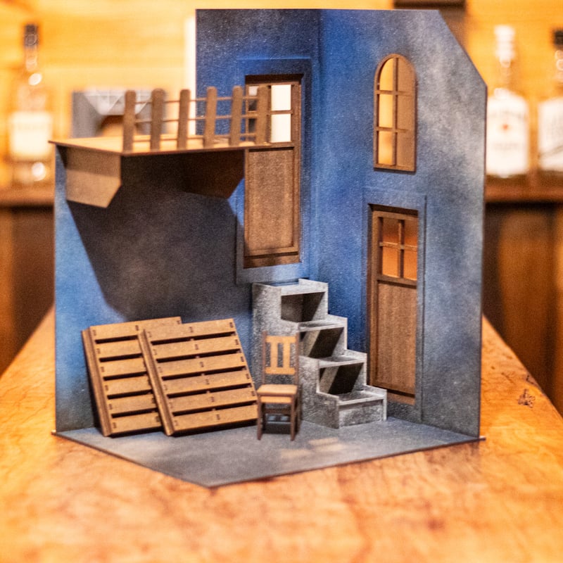 1/10スケールドールハウス怪しい路地裏右側 | kkcompany