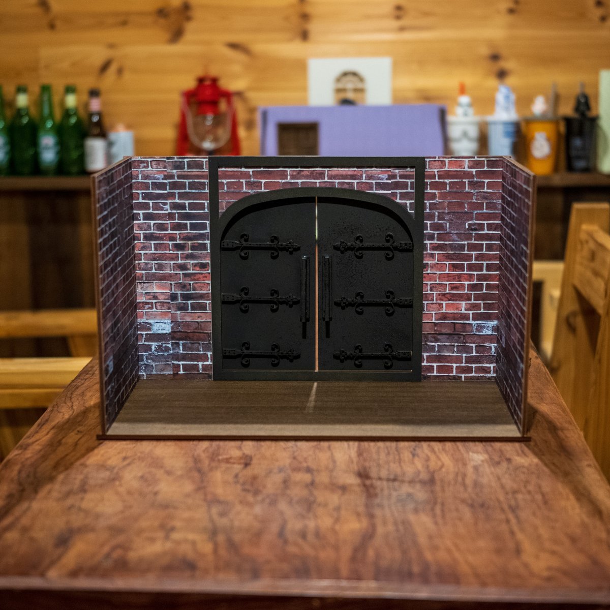 1/10スケールドールハウス大きな頑丈そうなドア | kkcompany