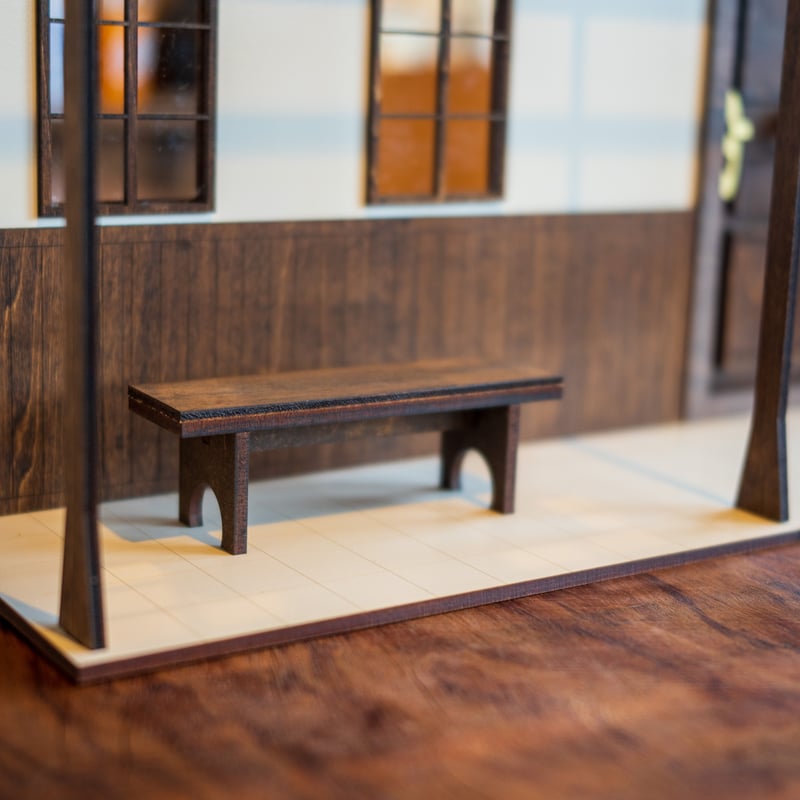 1/10スケールドールハウス洋館ワイドタイプパーゴラ玄関 | kkcompany