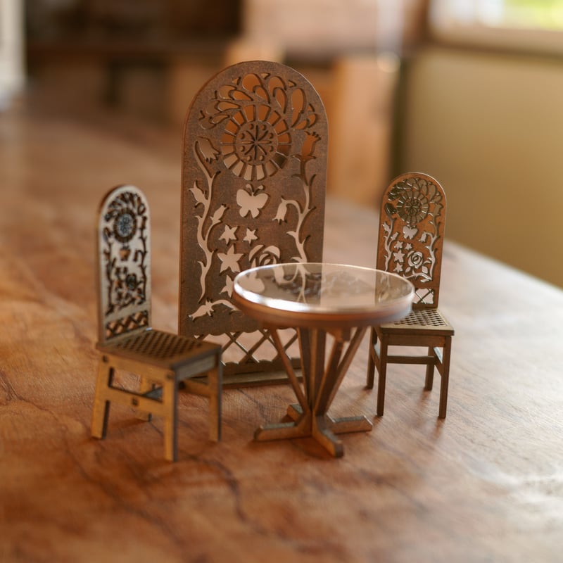 1/10スケールミニチュア4点家具セット | kkcompany