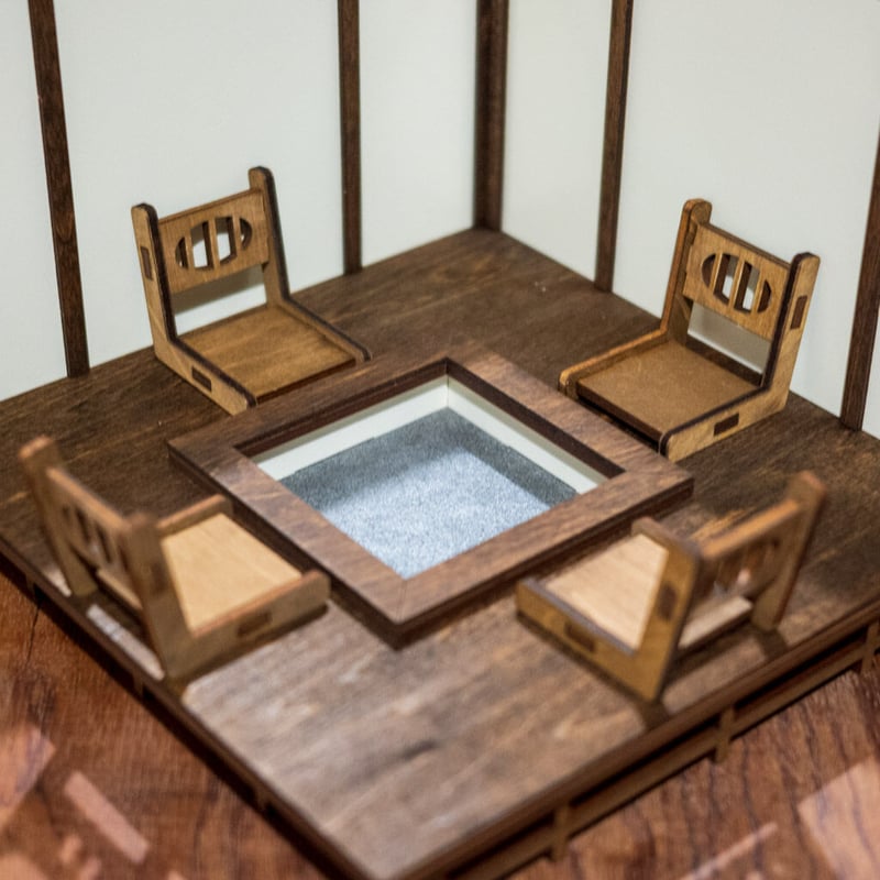 1/10スケール和風ドールハウス囲炉裏の部屋 | kkcompany