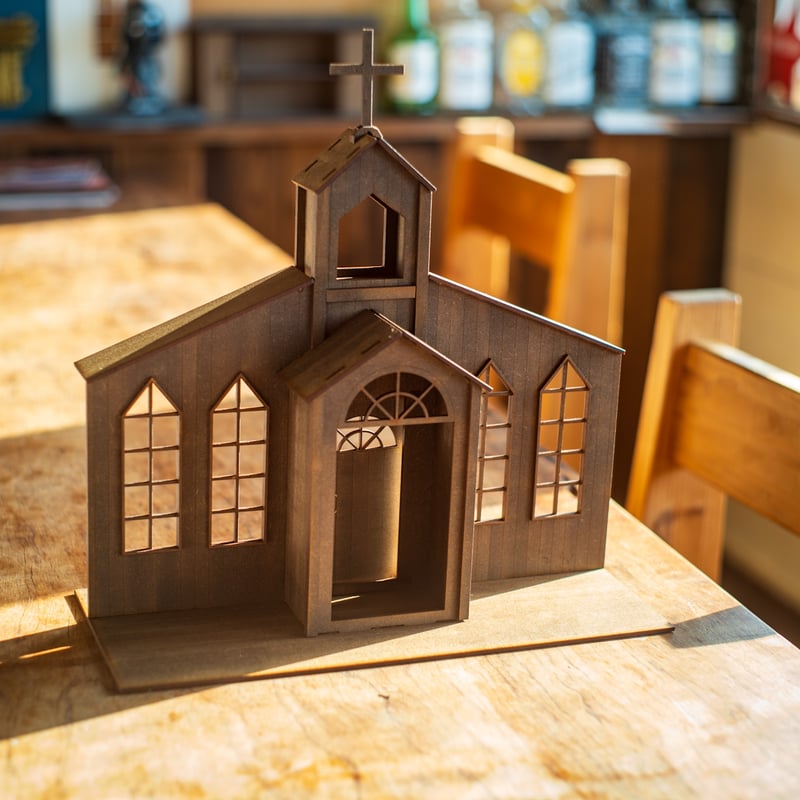 ちびスケールドールハウス 【ちびウエスタン教会 ワイド】 | kkcompany