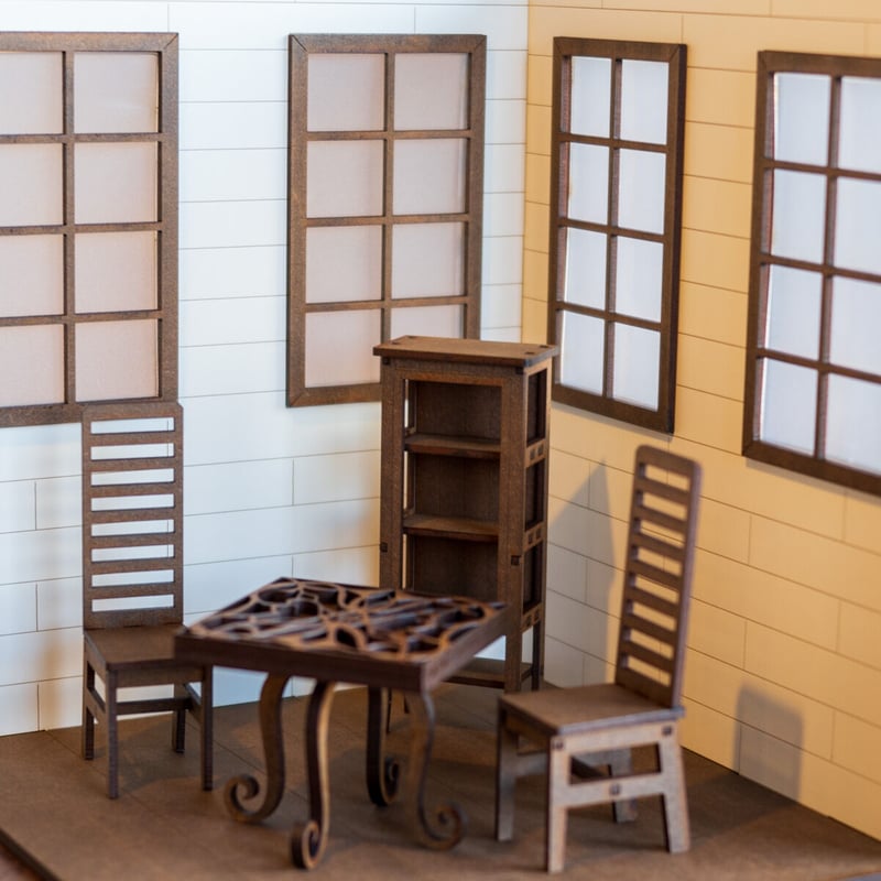 【セール】ペイント＊マグネット式ドールハウス＊ハンドメイド＊レンガ壁 マグネット式【ピンク/ブラウン】ドールハウス＊ハンドメイド