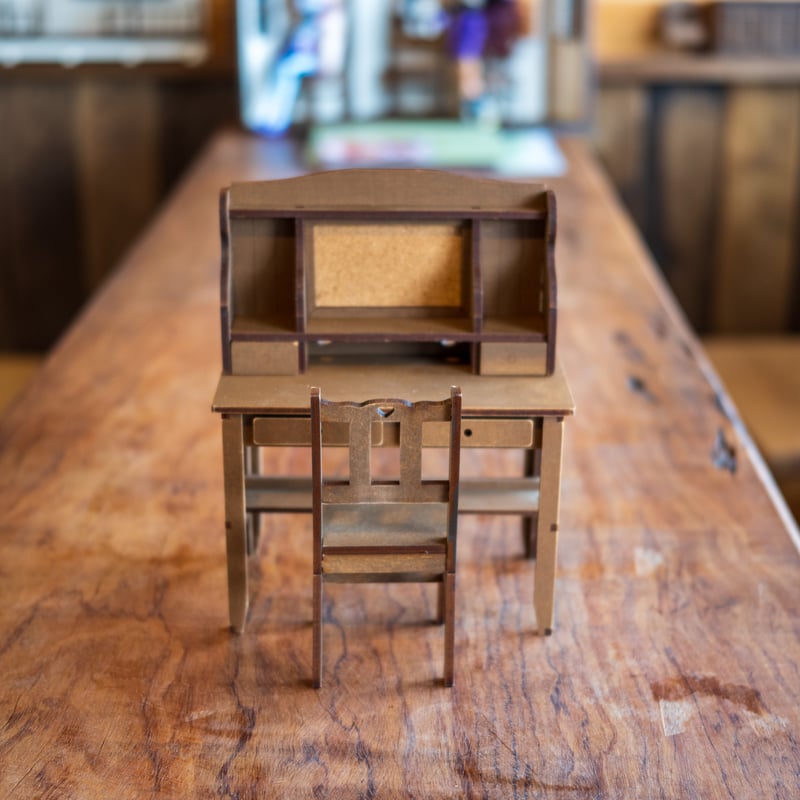 1/6スケールミニチュア家具セット 学習デスクパターン1 | kkcompany