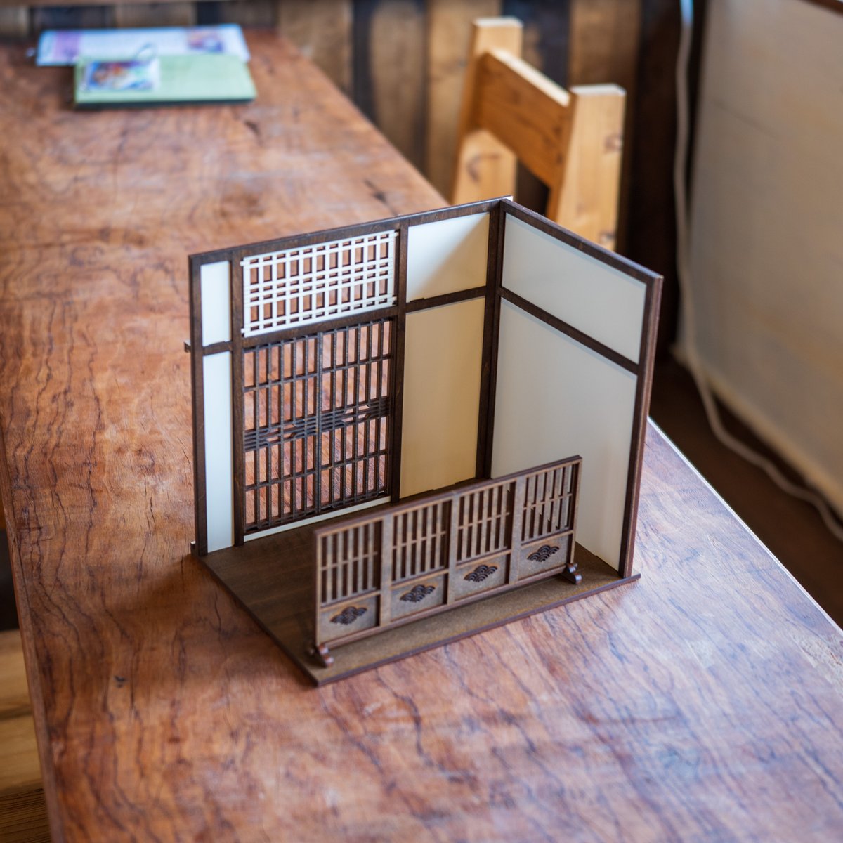 1/10スケールドールハウス和室玄関 衝立セット | kkcompany