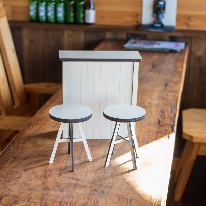 サイズ変更可！お洒落な木のカウンターテーブル　スツールセット スツールセット サイズ変更可！お洒落な木のカウンターテーブル