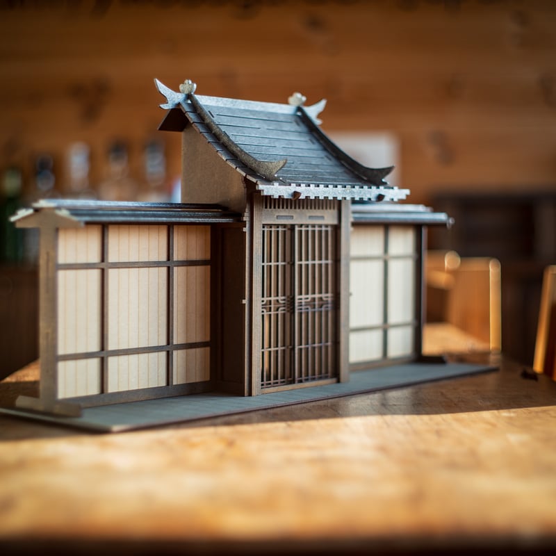 ちびスケールドールハウス 【ちび 和風の街並 立派な門】 | kkcompany