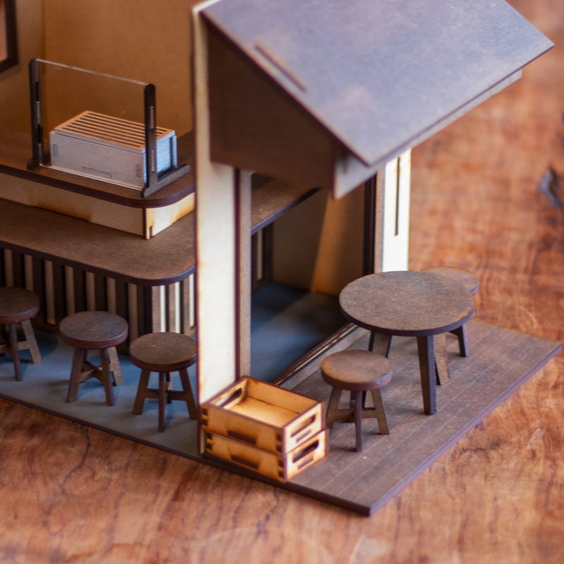 スプリングセール！！1/10スケールドールハウス焼き鳥屋さん テラス席