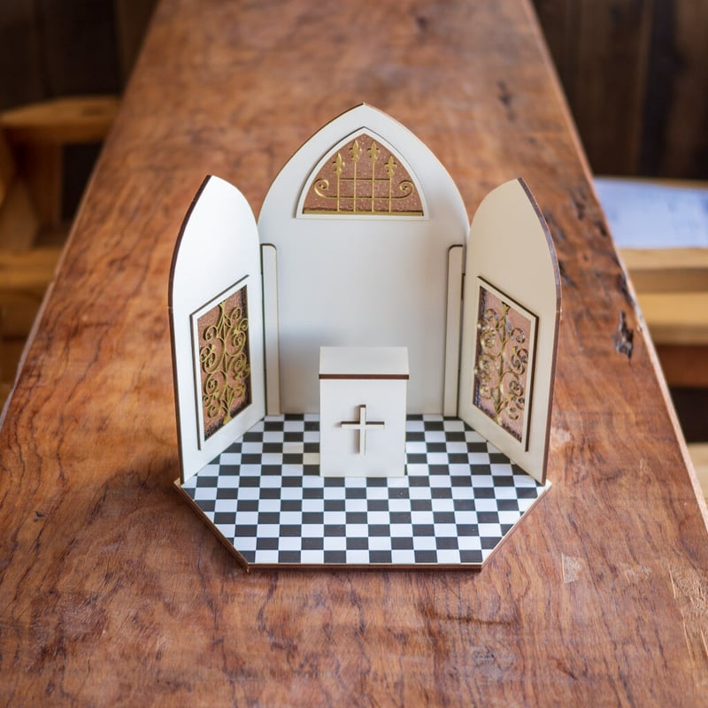 1/10スケールドールハウス教会ミニタイプ | kkcompany