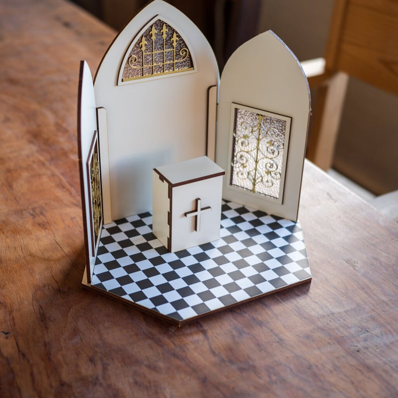 1/10スケールドールハウス教会ミニタイプ | kkcompany