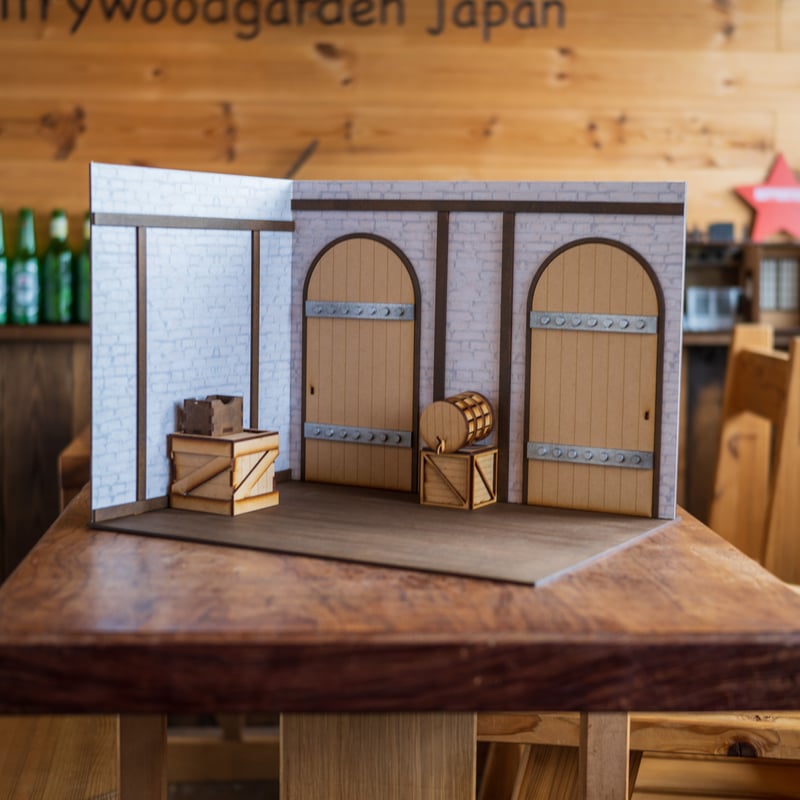 ドールハウスD-14「駄菓子屋」ケース入り 1/10スケールドールハウス中世の傭兵の宿 | kkcompany