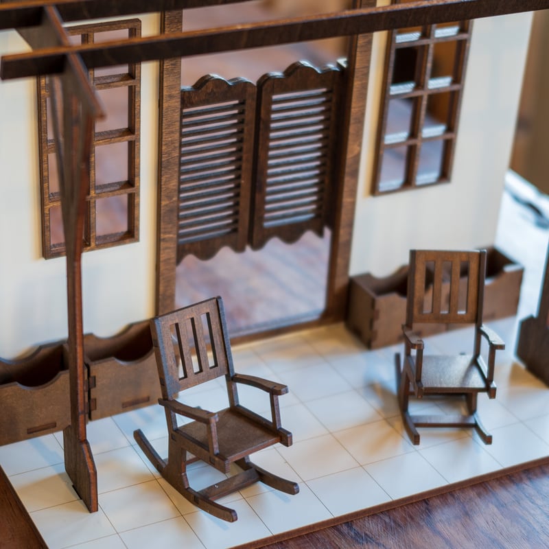 1/10スケールドールハウスウエスタンパーゴラ 家具セット | kkcompany