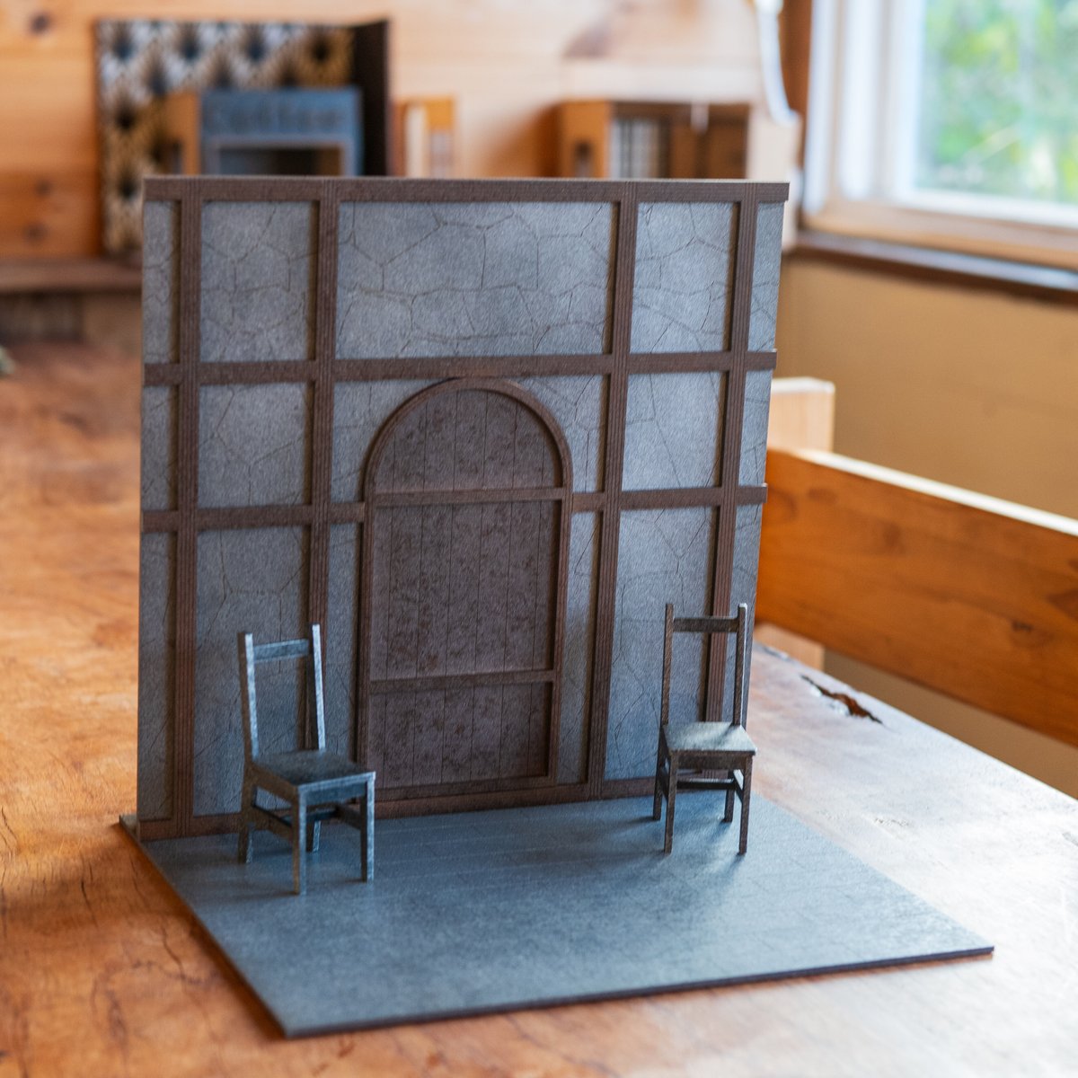 1/10スケールドールハウス 【舞台背景はりぼて 家具セット】 | kkcompany