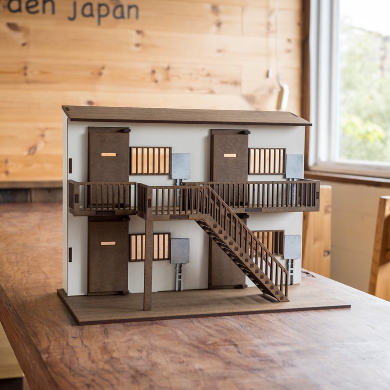 1/10スケールドールハウスアパートホワイトタイプ | kkcompany