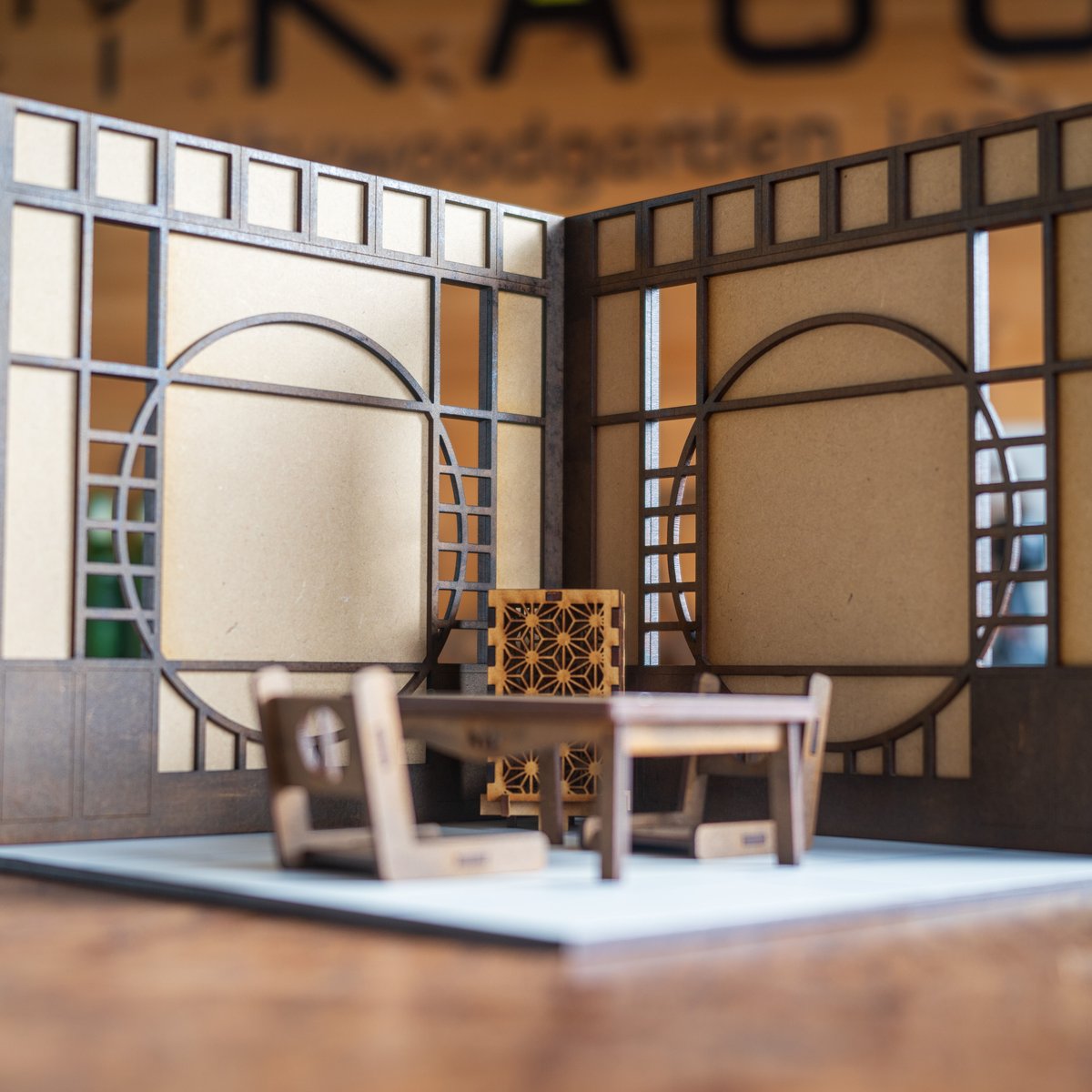 1/10スケールドールハウス和室新型丸窓 | kkcompany