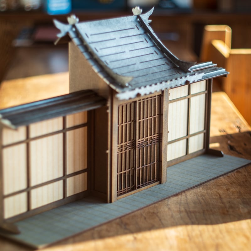 ちびスケールドールハウス 【ちび 和風の街並 立派な門】 | kkcompany
