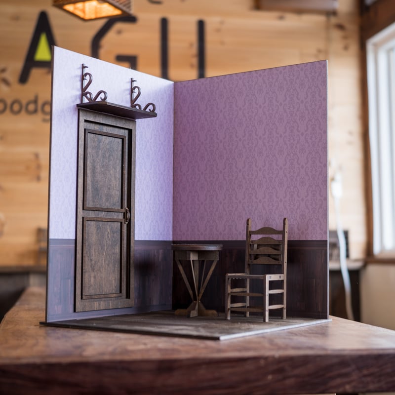 SALE特大サイズ2Wayメンズモダンドールハウス ミニチュア背景ボード SALE特大サイズ2Wayメンズモダンドールハウス ミニチュア背景ボード