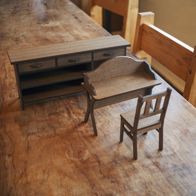 1/6スケールミニチュア家具 書斎家具セット | kkcompany