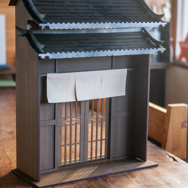 最終値下げ‼️ハンドメイド　和風ドールハウス 値下げ】ドールハウス ミニチュアハウス 和風 手作りキット DIY