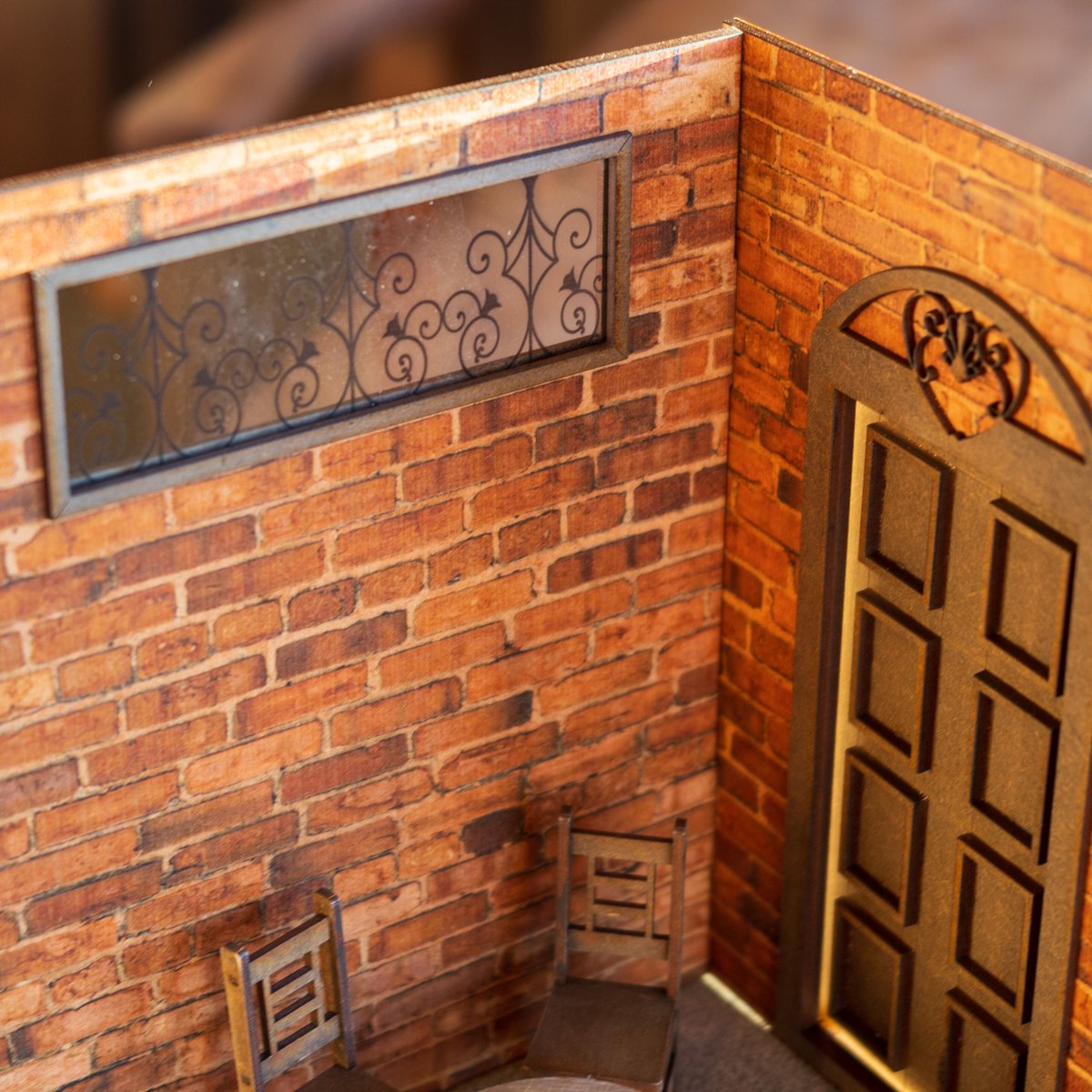 1/10スケールドールハウスレンガ風壁1家具セット | kkcompany