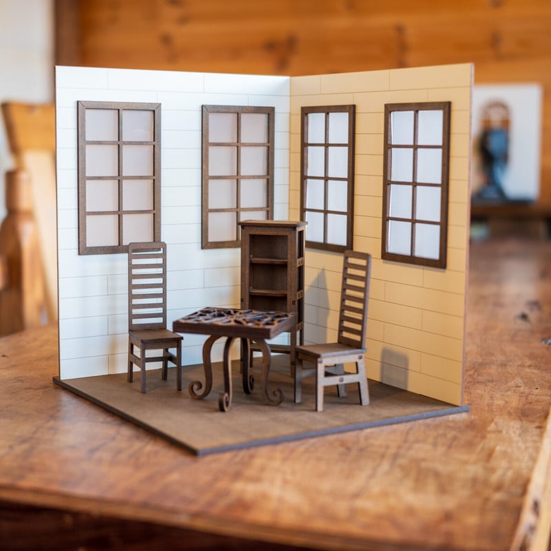 1/10スケールドールハウス洋館ホワイト壁 家具セット | kkcompany