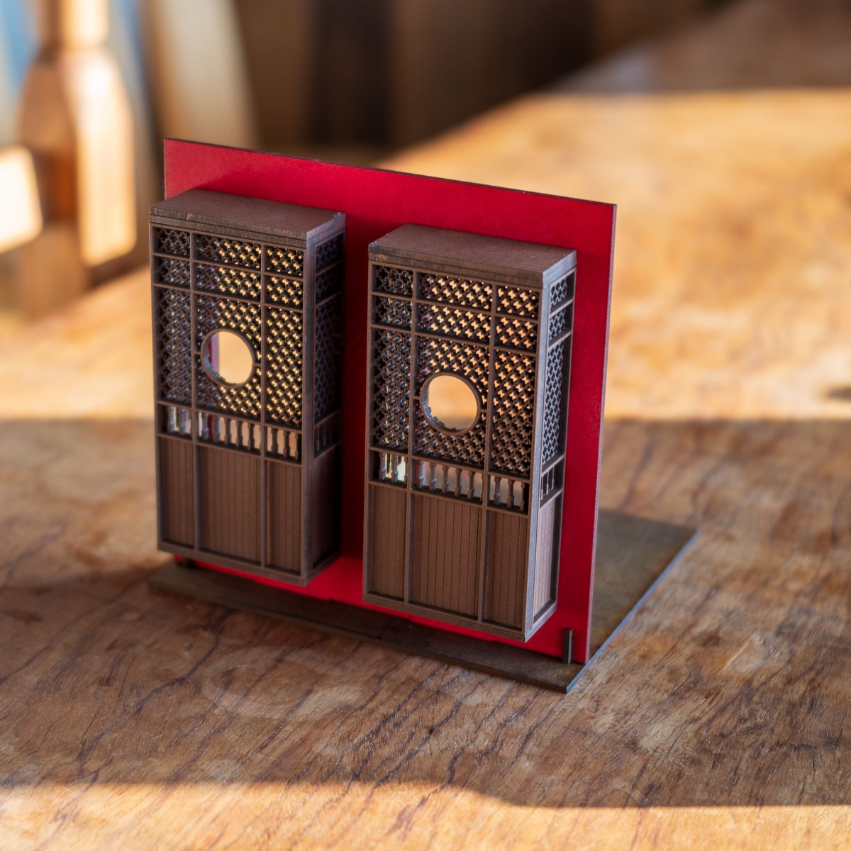 ちびスケールドールハウス 【ちび 中華風 ベランダ】 | kkcompany