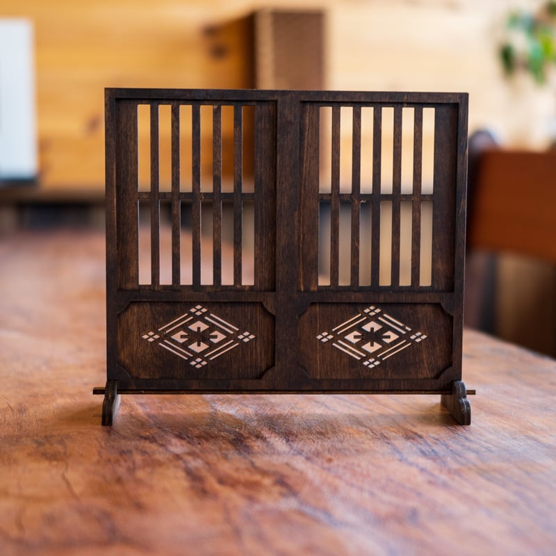 1/6スケールミニチュア家具 衝立ミニタイプ業平格子 | kkcompany