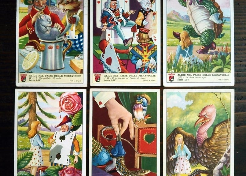 1952年イタリア◇不思議の国のアリス12種アンティーク・ビンテージ