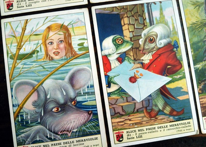 1952年イタリア◇不思議の国のアリス12種アンティーク・ビンテージ