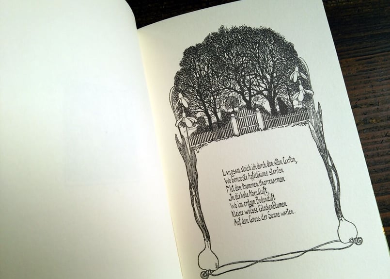 1990年ドイツ インゼル文庫Nr.1072＜ハインリヒ・フォーゲラー詩