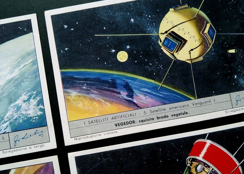 1960年 LIEBIG◇人工衛星6種アンティーク・ビンテージカード | Astro