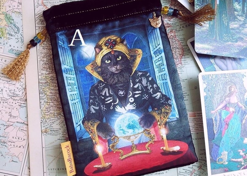 限定入荷】6種類 バロック ボヘミアン キャッツ ／タロットポーチ