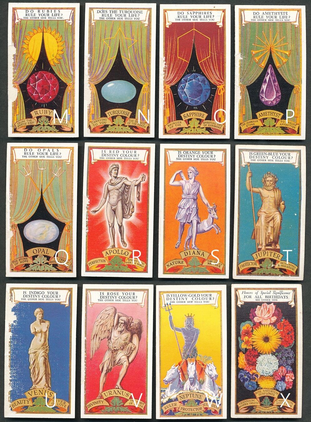 1916年◇シガレットカード<イギリス>◇天空の真珠たち 全25種◇星座