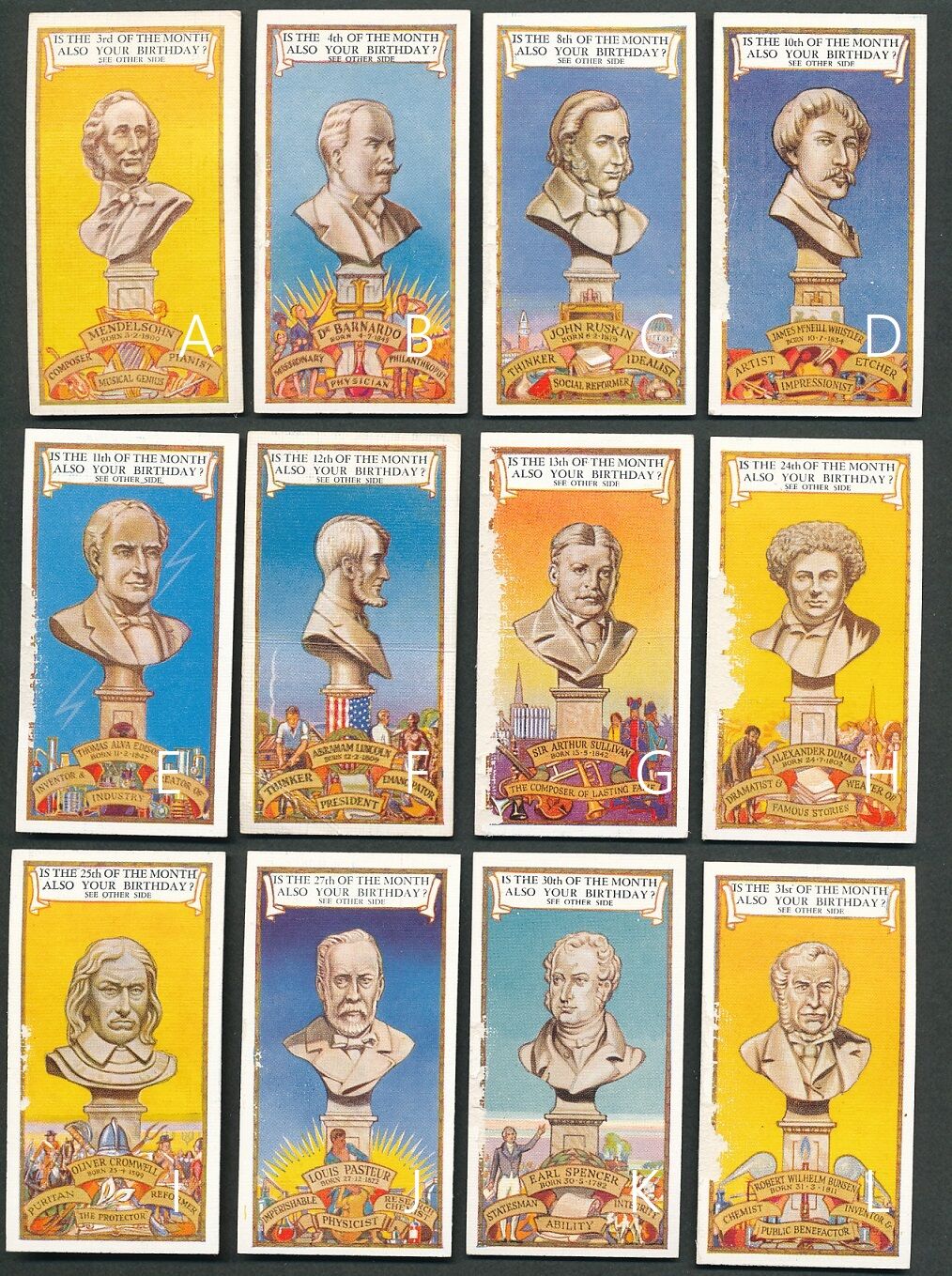 1916年◇シガレットカード<イギリス>◇天空の真珠たち 全25種◇星座