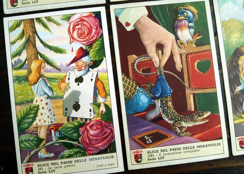1952年イタリア◇不思議の国のアリス12種アンティーク・ビンテージ