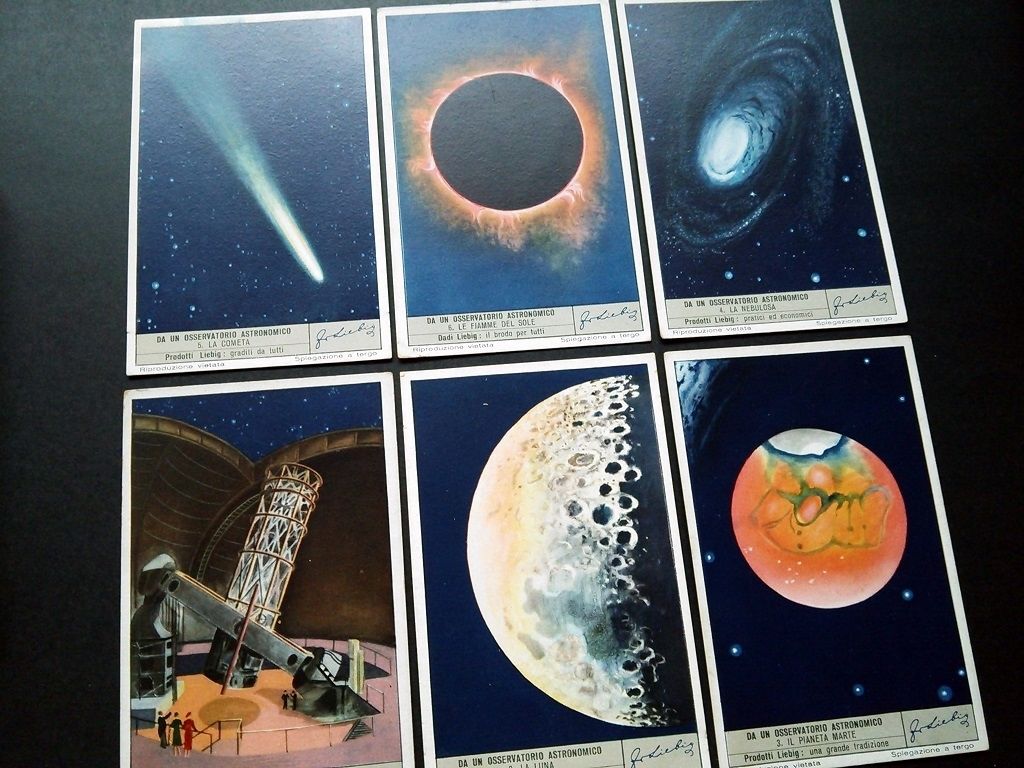 1952年 LIEBIG◇天体観測6種アンティーク・ビンテージカード | Astro