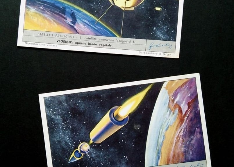 1960年 LIEBIG◇人工衛星6種アンティーク・ビンテージカード | Astro